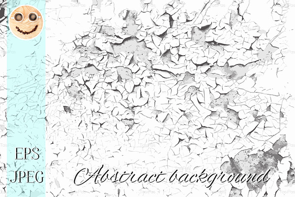 Cracked old paint vector b/w