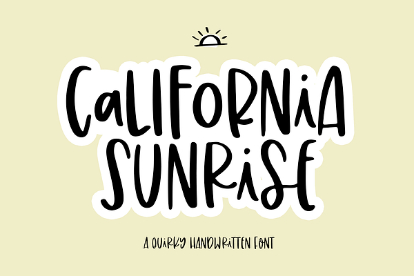 California Sunrise Font
