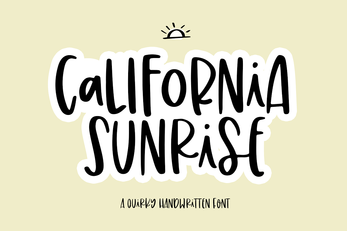 California Sunrise Font in Display Fonts - product preview 8