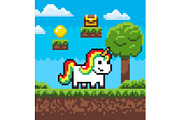 Fairytale Pixel Game, Unicorn