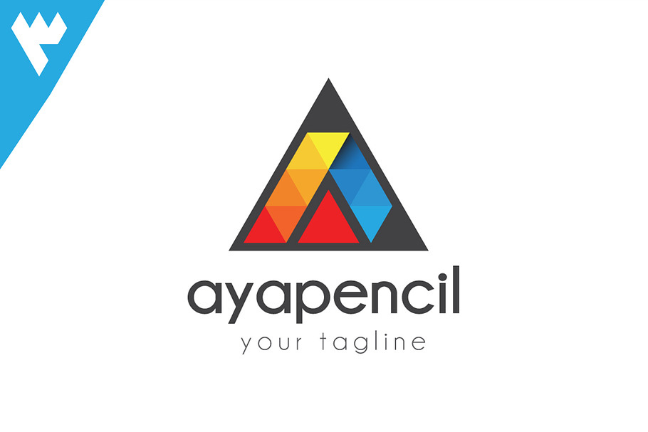 Aya Pencil - Letter A Logo