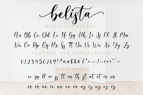 Belista Script in Script Fonts - product preview 10