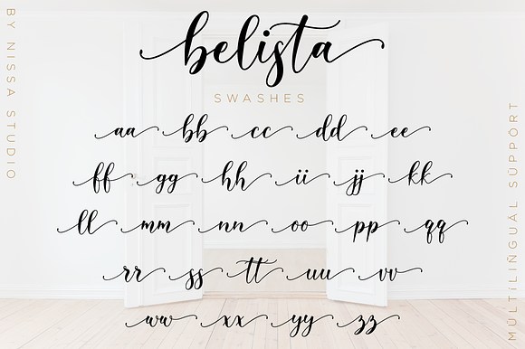Belista Script in Script Fonts - product preview 11