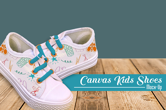 Canvas kids shoes mock-up in Product Mockups - product preview 2