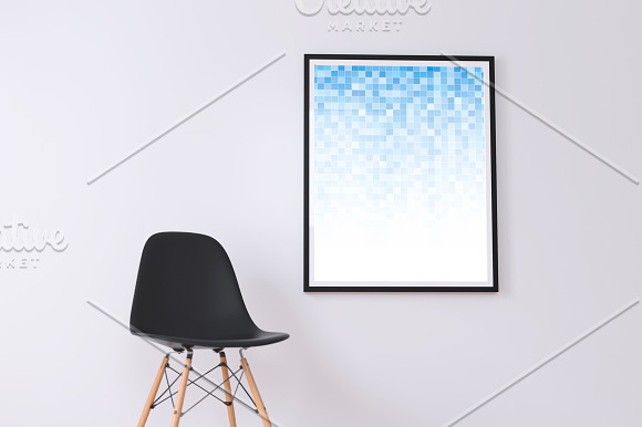 Blue mosaic digital covers,brochures in Brochure Templates - product preview 2