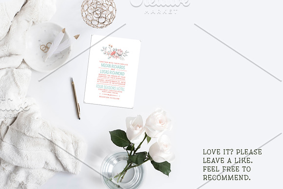 Bouquet Wedding Invitation in Wedding Templates - product preview 1