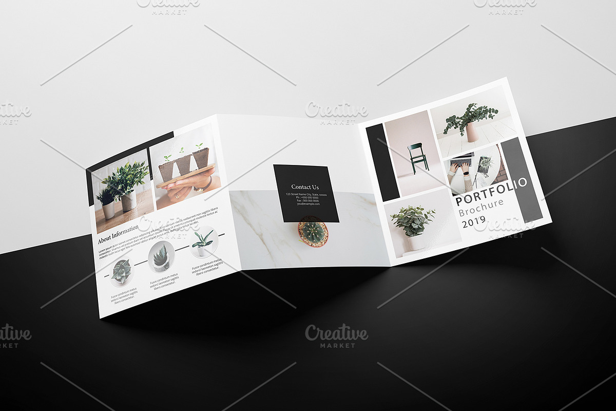 Multipurpose Square Trifold  V909 in Brochure Templates - product preview 8
