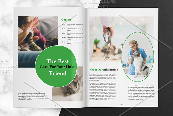 Veterinary Clinic Brochure V01 in Brochure Templates - product preview 2
