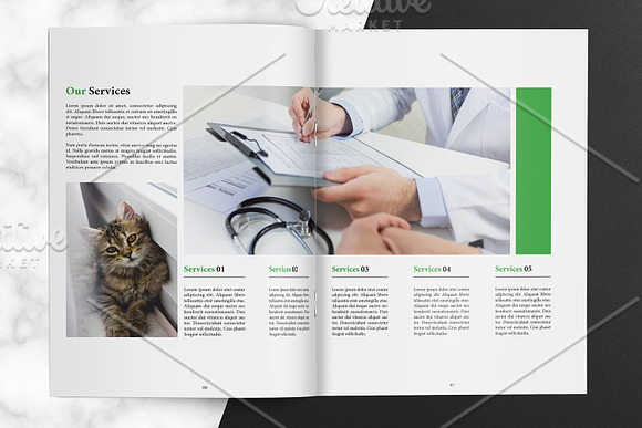 Veterinary Clinic Brochure V01 in Brochure Templates - product preview 4