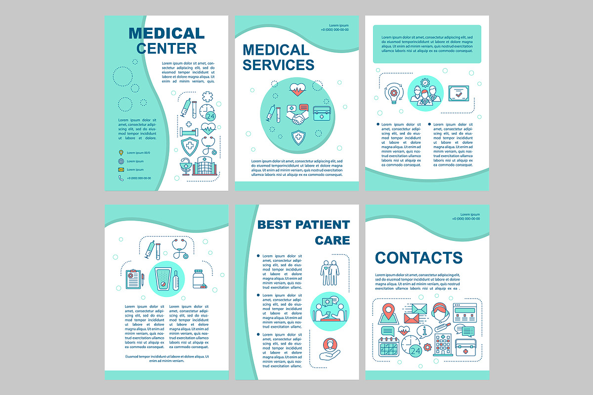 Medical center brochure template in Brochure Templates - product preview 8
