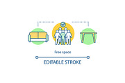 Free space concept icon