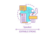 Speaker concept icon