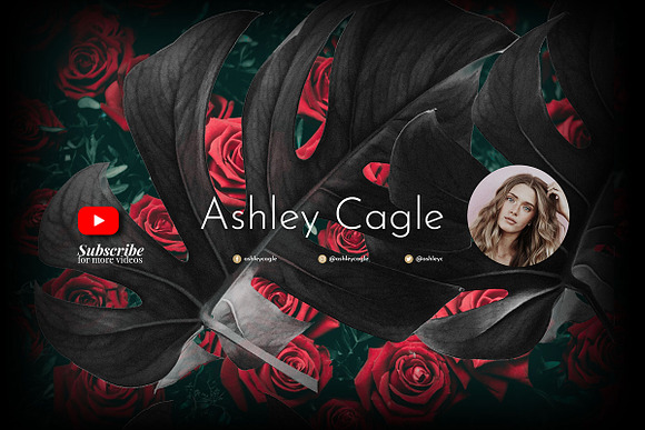 Beauty Vlogger Youtube Channel Art in YouTube Templates - product preview 5