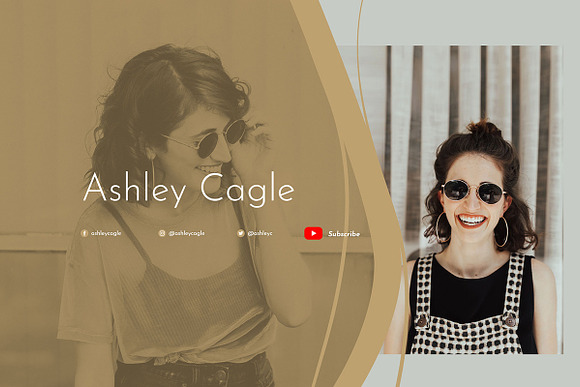 Beauty Vlogger Youtube Channel Art in YouTube Templates - product preview 8