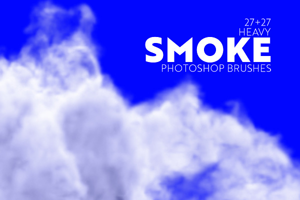 Heavy smoke Photoshop brushes