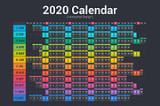 Calendar 2020 Full Color Planner