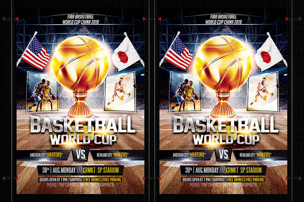 Basketball World Cup Flyer Template