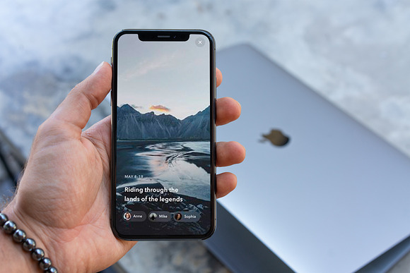 iPhone X Screens Mock-Up in Mobile & Web Mockups - product preview 8