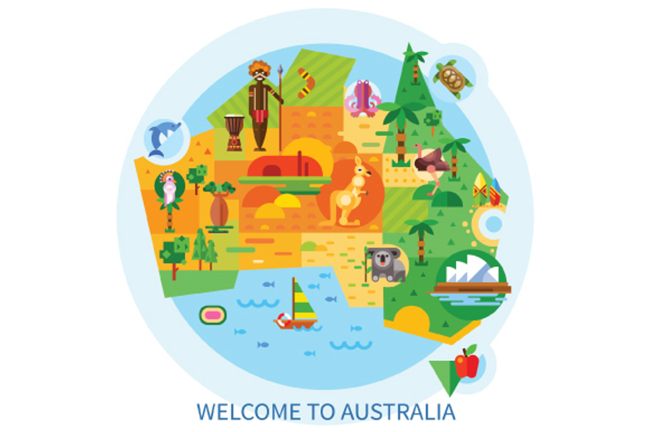 Australian national symbols. in Illustrations - product preview 8