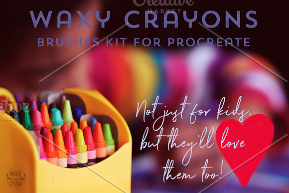 Waxy Crayons Procreate Brushes Kit in Add-Ons - product preview 3