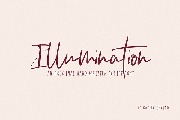 Illumination | Script Font