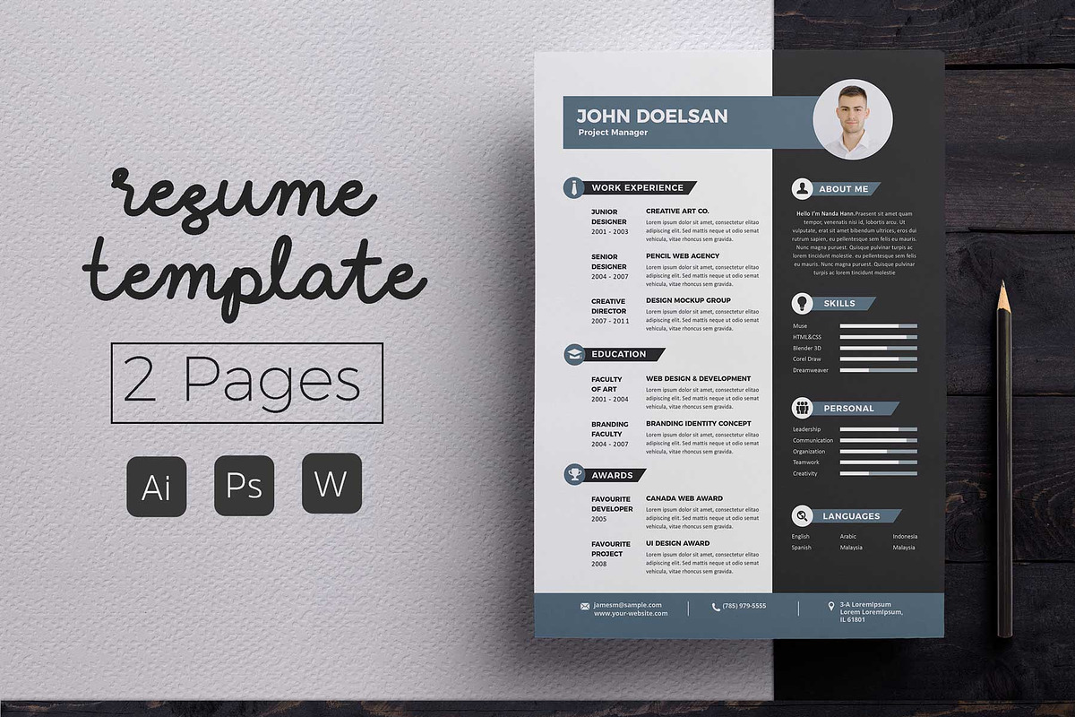 Vol.21 Resume & CV Template in Letter Templates - product preview 8
