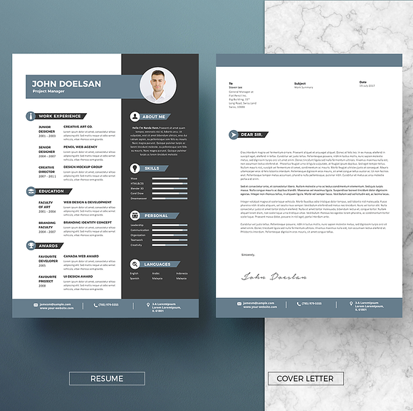 Vol.21 Resume & CV Template in Letter Templates - product preview 2