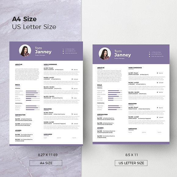 Modern Resume & CoverLetter Template in Letter Templates - product preview 7