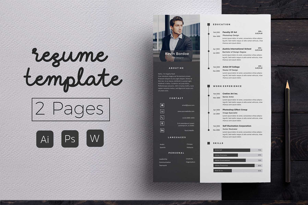 Creative Resume & CoverLetter in Letter Templates - product preview 8