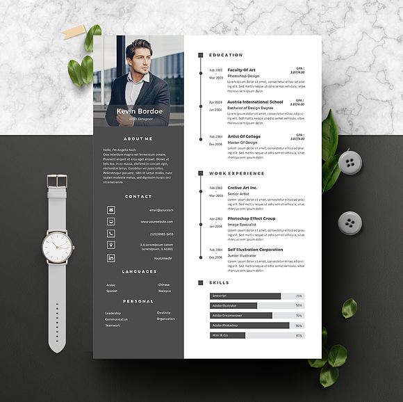 Creative Resume & CoverLetter in Letter Templates - product preview 1