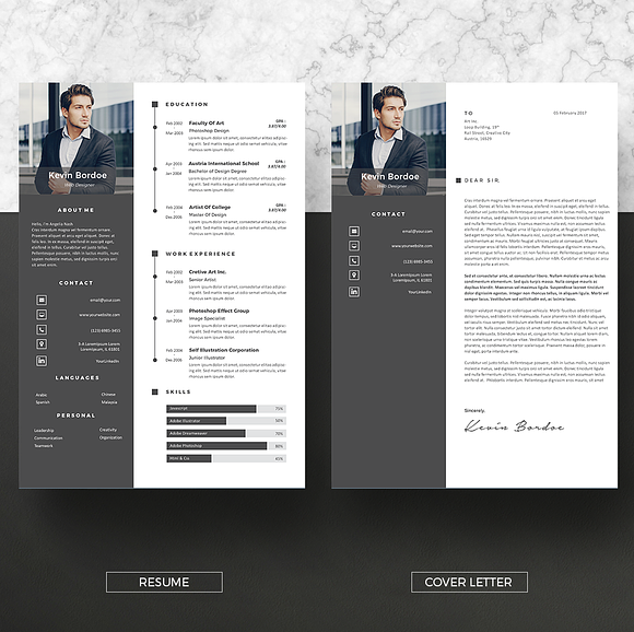 Creative Resume & CoverLetter in Letter Templates - product preview 2