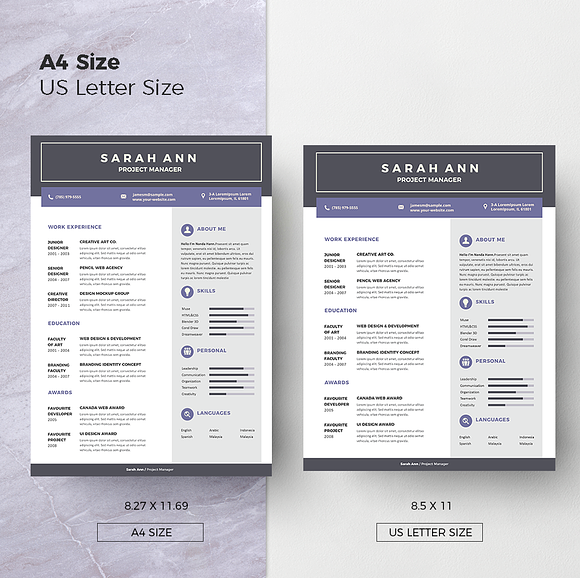 Vol.24 Resume & CV Template in Letter Templates - product preview 7