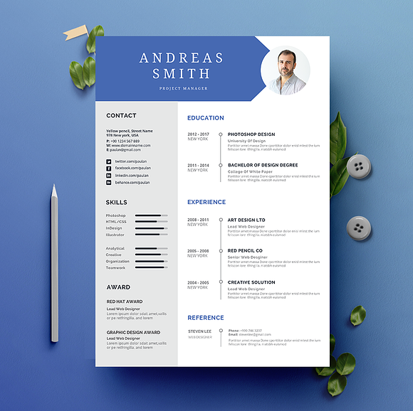 Vol.25 Resume & CV Template in Letter Templates - product preview 1