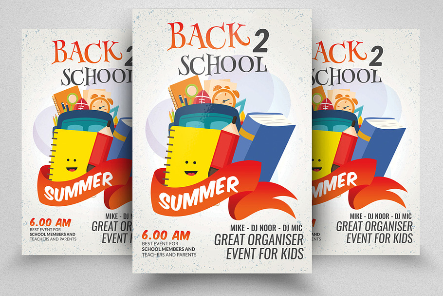 Back 2 School Flyer Template in Flyer Templates - product preview 8