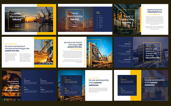 Industriza - Industrial Google Slide in Google Slides Templates - product preview 1