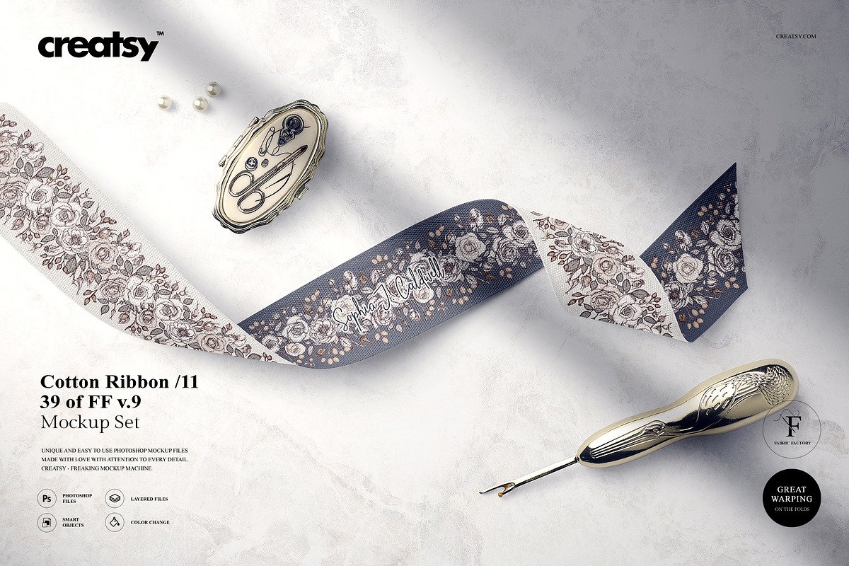 Cotton Ribbon Mockup 11 (39/FFv.9) in Product Mockups - product preview 8