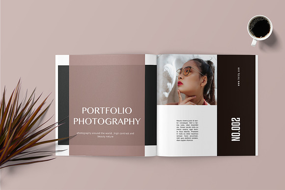 Square Portfolio Catalogue Book in Brochure Templates - product preview 1