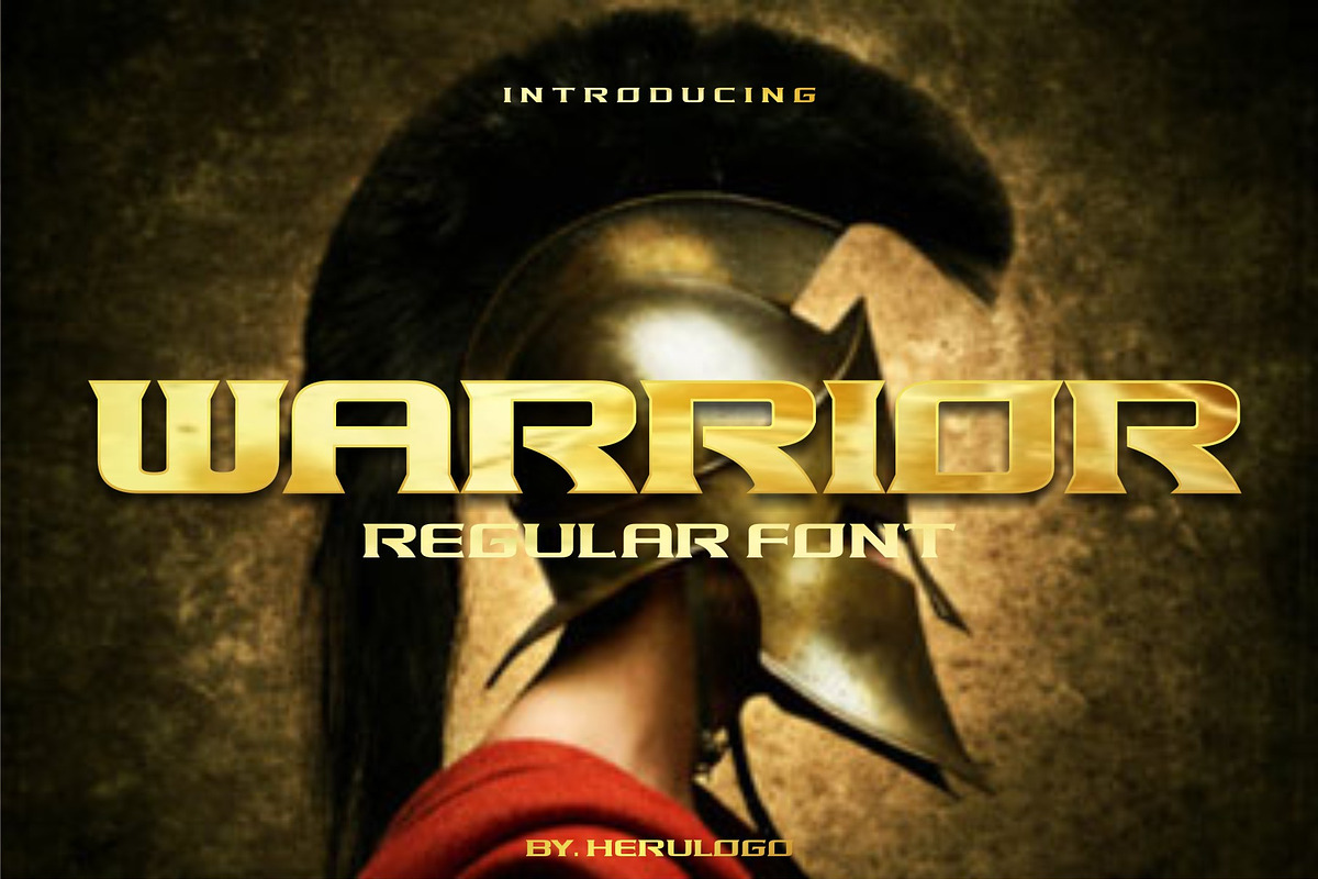 WARRIOR REGULAR FONT in Display Fonts - product preview 8