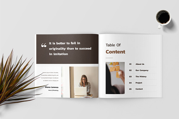 Square Project Proposal Template in Brochure Templates - product preview 1