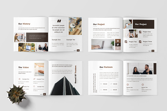 Square Project Proposal Template in Brochure Templates - product preview 3