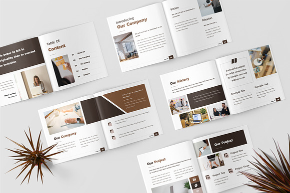 Square Project Proposal Template in Brochure Templates - product preview 4