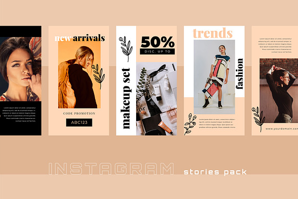 Five - Instagram Stories Template in Instagram Templates - product preview 2