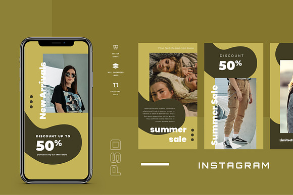 Three - Instagram Stories Template in Instagram Templates - product preview 3