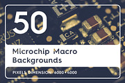 50 Microchip Macro Backgrounds