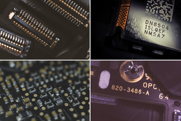 50 Microchip Macro Backgrounds in Textures - product preview 2
