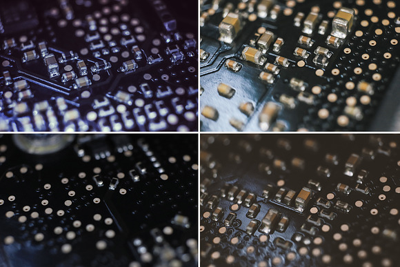 50 Microchip Macro Backgrounds in Textures - product preview 3