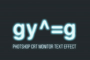 CRT screen text effect