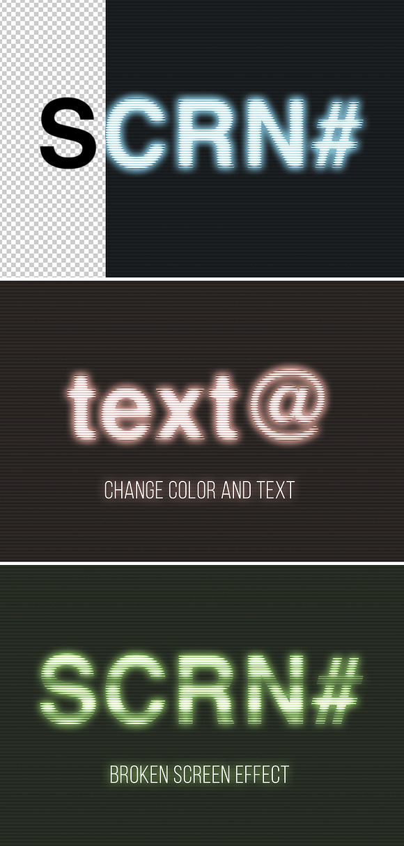 CRT screen text effect in Add-Ons - product preview 1