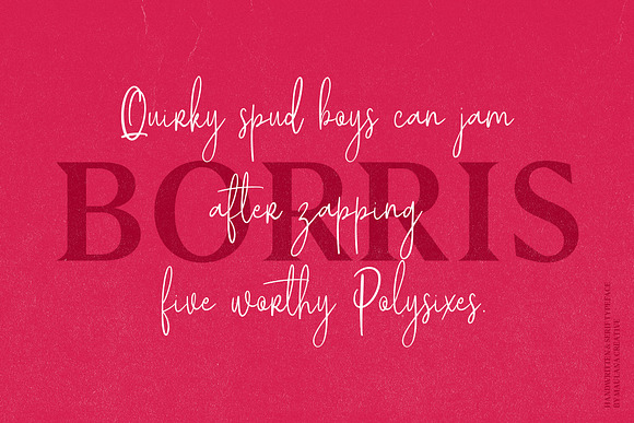 Borris Font Duo - Free Serif in Display Fonts - product preview 9