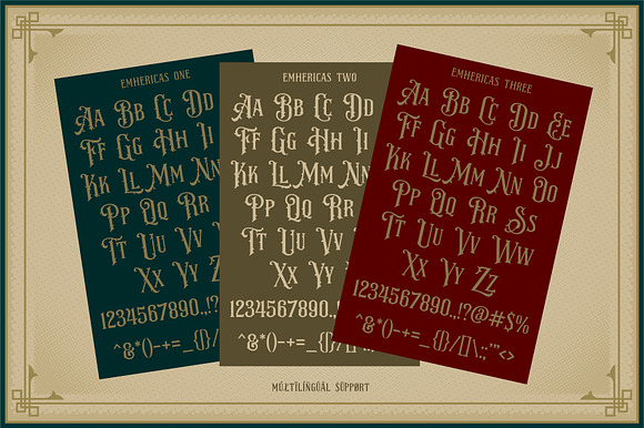 NS Emhericans Vintage Pairing Fonts in Display Fonts - product preview 2